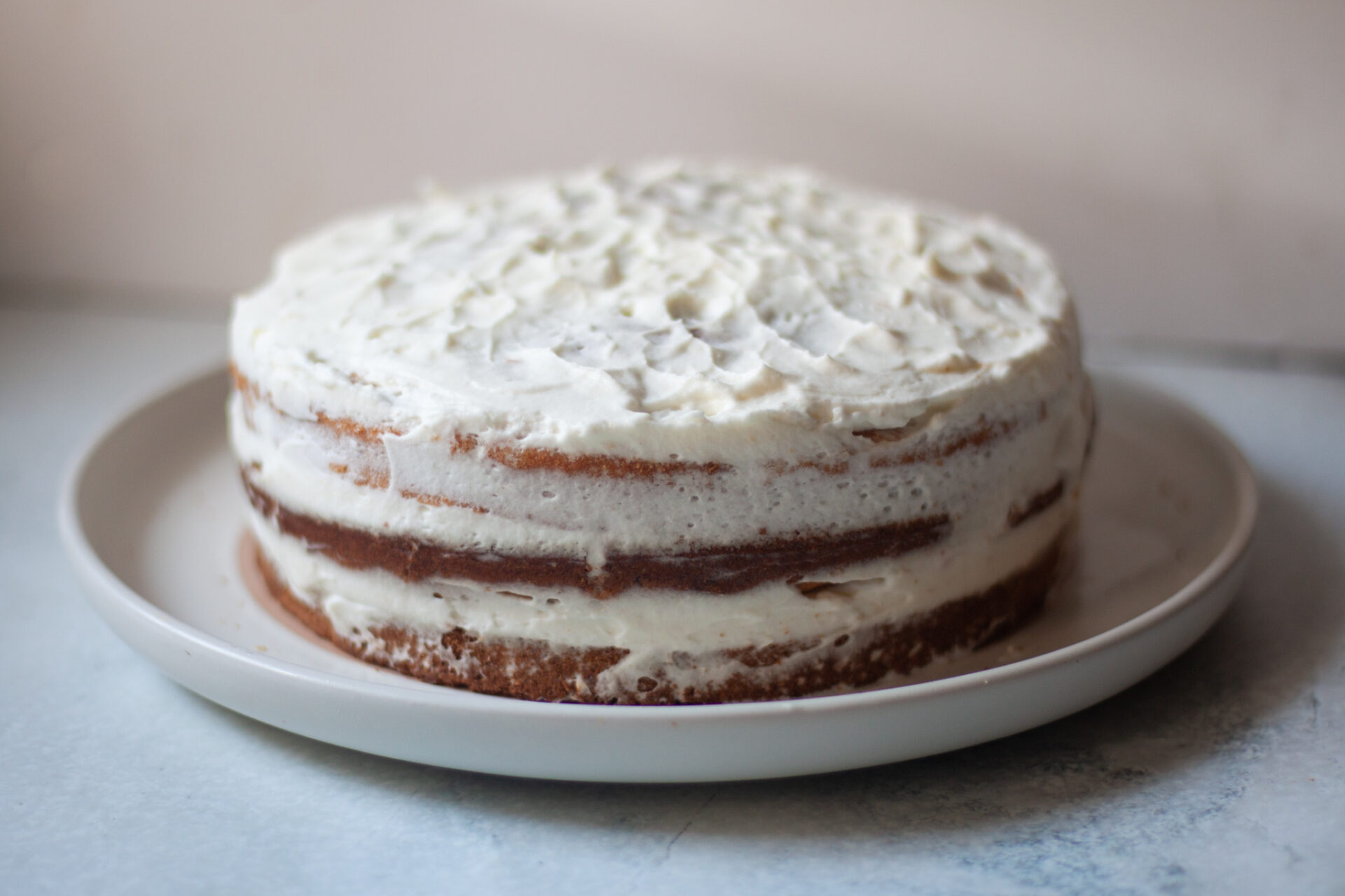 עוגת שכבות לבנה ללא גלוטן